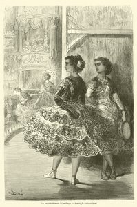Amparo tańczy fandango autorstwa Gustave after Dore