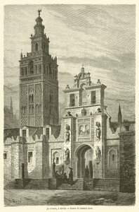 La Giralda, Sewilla autorstwa Gustave after Dore