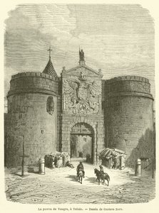 Brama Bisagra w Toledo autorstwa Gustave after Dore