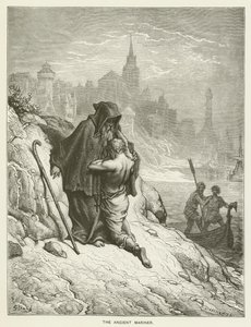 Starożytny marynarz autorstwa Gustave after Dore