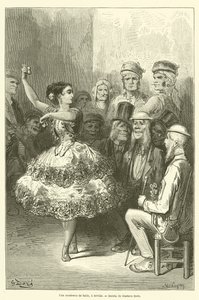 Akademia Baile w Sewilli autorstwa Gustave after Dore