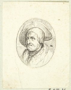 Fantazyjny portret starego mężczyzny w kapeluszu autorstwa after Hendrick Goltzius