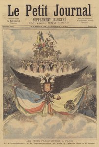 Uroczystości upamiętniające sojusz francusko-rosyjski w Paryżu autorstwa after Henri Meyer