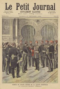 Prezentacja szarfy Legion dHonneur nowemu chedywowi Egiptu