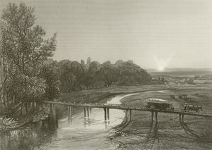 Zamek Tutbury autorstwa Henry after Warren