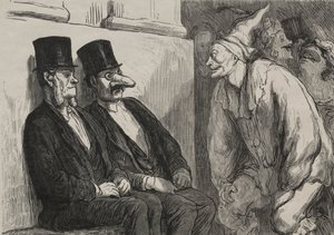 Na balu operowym: za dużo się bawisz autorstwa after Honoré Daumier