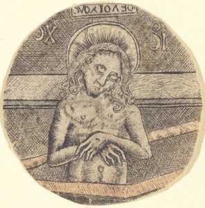 Chrystus jako Mąż Boleści autorstwa after Israhel van Meckenem