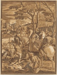 Ukrzyżowanie (prawy panel) autorstwa after Jacopo Tintoretto John Baptist Jackson