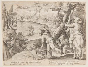 Ptactwo autorstwa after Jan van der Straet, called Stradanus