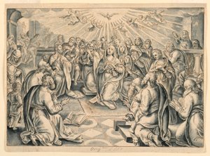 Scena z Dziejów Apostolskich wg Stradanusa autorstwa after Jan van der Straet, called Stradanus