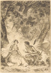 Oblubienica króla Garbe: rycerz autorstwa after Jean Honoré Fragonard