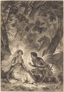 Oblubienica króla Garbe: rycerz autorstwa after Jean Honoré Fragonard