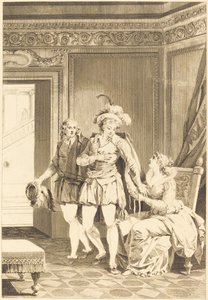 Mona Lisa: Odejście autorstwa after Jean Jacques François Le Barbier I