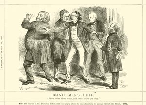 Wzmocnienie niewidomych mężczyzn autorstwa after John Tenniel