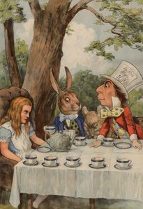 Plakat przedstawiający The Mad Hatters Tea Party z Alicji w Krainie Czarów