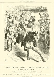 Derby, 1867, Dizzy wygrywa z Reform Bill autorstwa after John Tenniel
