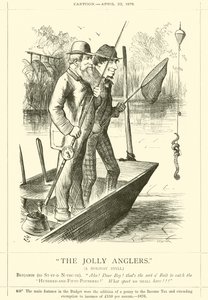 Wesołych wędkarzy, wakacyjna sielanka autorstwa after John Tenniel