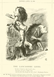 Lwy z Lancashire autorstwa after John Tenniel
