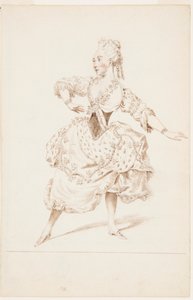 Tancerka baletowa, Mademoiselle Marie Allard autorstwa after Louis Carrogis, called Carmontelle