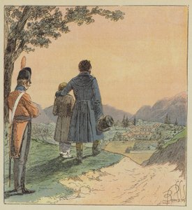 Pożegnanie z Longwoodem autorstwa after Louis Charles Bombled