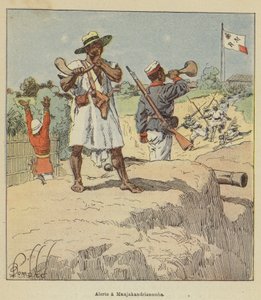 Alarm w Manjakandrianomba autorstwa after Louis Charles Bombled