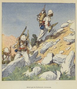 Awangarda piechoty morskiej autorstwa after Louis Charles Bombled