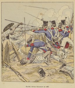 Walka pod Tamatave w 1829 roku autorstwa after Louis Charles Bombled