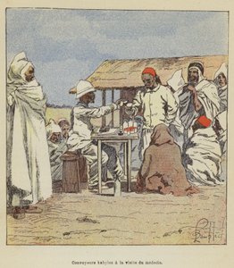 Przenośniki Kabyle na wizycie lekarza autorstwa after Louis Charles Bombled
