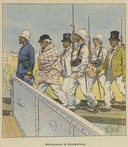 Wrak statku Rainilaiarivony autorstwa after Louis Charles Bombled