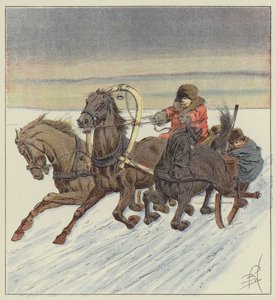 W trojce nad Bajkałem autorstwa after Louis Charles Bombled
