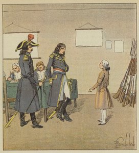 Eugene de Beauharnais twierdzi, że Bonaparte pobił swojego ojca autorstwa after Louis Charles Bombled
