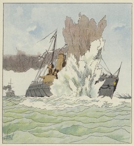 Wybuch Pietropawłowsku autorstwa after Louis Charles Bombled