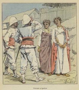 Madagaskaru kobiety autorstwa after Louis Charles Bombled