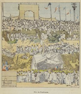 Fete du Fandroana autorstwa after Louis Charles Bombled