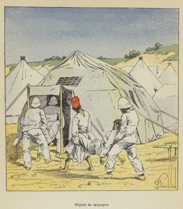 Szpital polowy autorstwa after Louis Charles Bombled