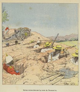 Hovas okopany na drodze do Antananarywa autorstwa after Louis Charles Bombled