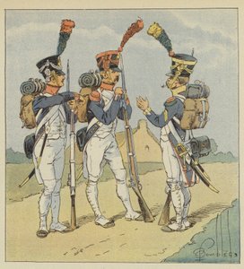 Piechota Liniowa, Fizylier, Grenadier, Voltigeur