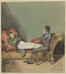 Sprawy dotyczą śpiącego Napoleona autorstwa after Louis Charles Bombled
