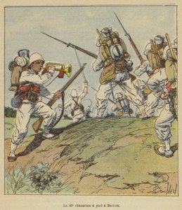 40. chasseurs a pied w Beritza autorstwa after Louis Charles Bombled