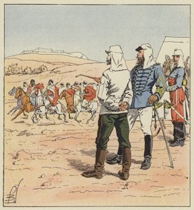 Kapitan Kouropatkine w Algierii autorstwa after Louis Charles Bombled