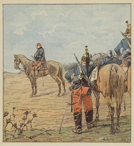 Generał Barry na dzień przed Coulmierami autorstwa after Louis Charles Bombled