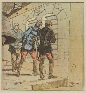 Generał Chanzy w dzwonnicy Terminierów autorstwa after Louis Charles Bombled