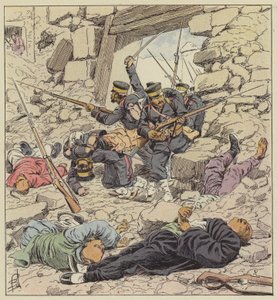 Japończycy wkraczają do Pekinu. autorstwa after Louis Charles Bombled