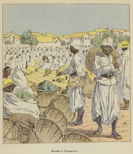 Marche w Tananarive autorstwa after Louis Charles Bombled