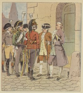 Byliśmy tysiącami wszystkich rodzajów broni, wszystkich mundurów, wszystkich rang autorstwa after Louis Charles Bombled