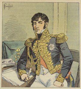 Portret hrabiego Montholon, wykonawcy Napoleona autorstwa after Louis Charles Bombled