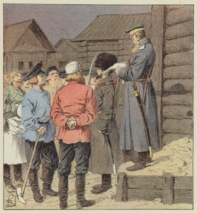 Wypowiedzenie wojny na Syberii autorstwa after Louis Charles Bombled