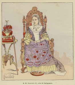 SM Ranavalo III, królowa Madagaskaru autorstwa after Louis Charles Bombled