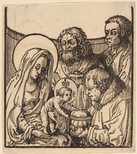 Pokłon Trzech Króli autorstwa after Lucas van Leyden