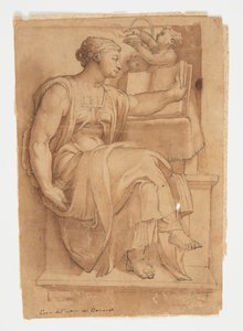Sybilla erytejska ze stropu Kaplicy Sykstyńskiej wg Michała Anioła autorstwa after Michelangelo Buonarroti